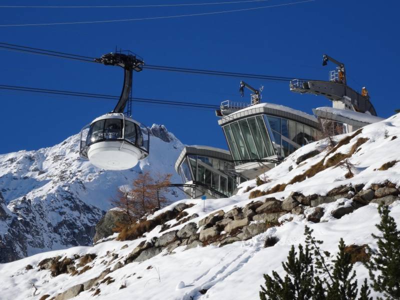 cogeis lavori - alta quota opere civili funiviarie - funivie monte bianco skyway