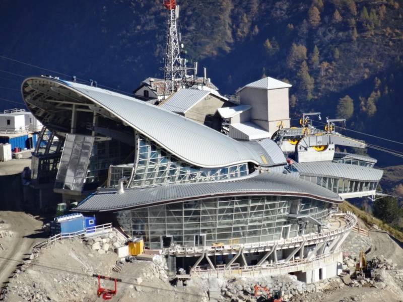 cogeis lavori - alta quota opere civili funiviarie - funivie monte bianco skyway