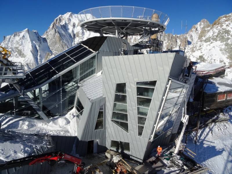 cogeis lavori - alta quota opere civili funiviarie - funivie monte bianco skyway