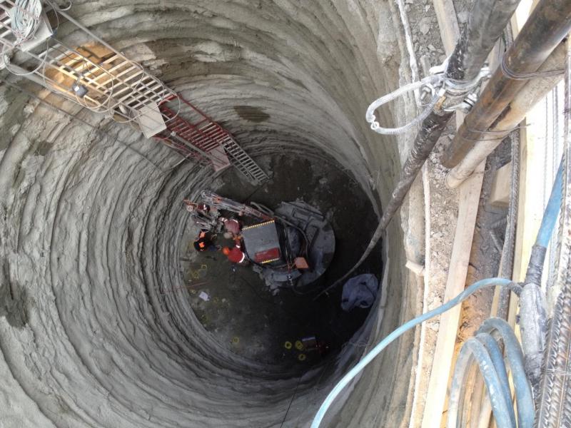 cogeis lavori - tunnelling pozzi - funivie monte bianco - pozzo ascensore